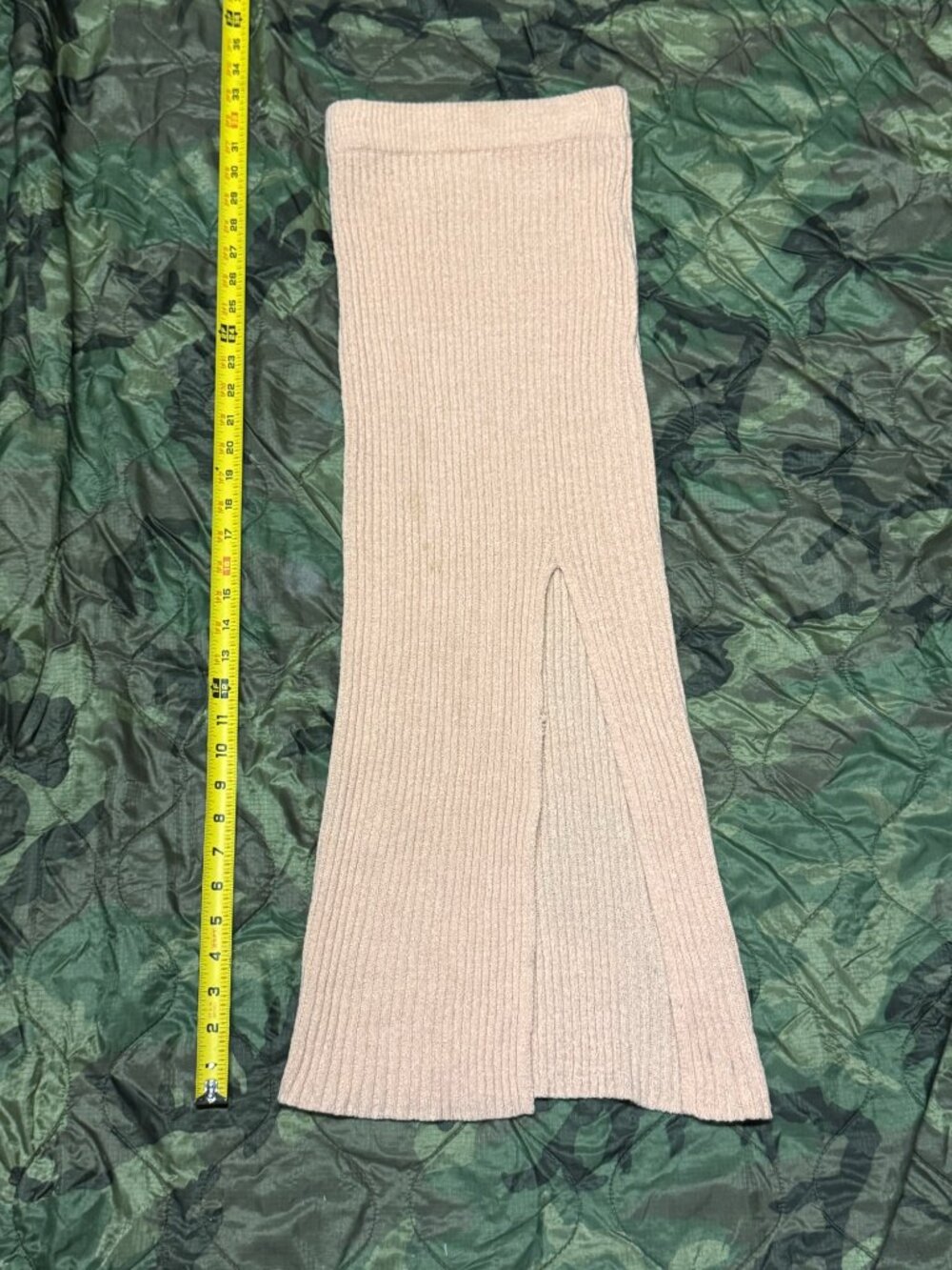 Cotton On Ribbed Knit Maxi Skirt - Tan, XXS